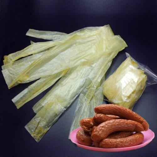 5Pc Sausage Casing Each 5* 100cm Casing Shell for Sausage + 4pc/Set Meat Grinder Meat Filling Funnel Meat Nozzles Kitchen Tool