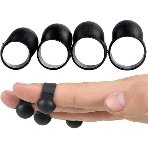 Steel Tongue Drum Finger Picks, Silicone Knocking Finger Sleeves Handpan Percussion Instrument (4 Pcs)
