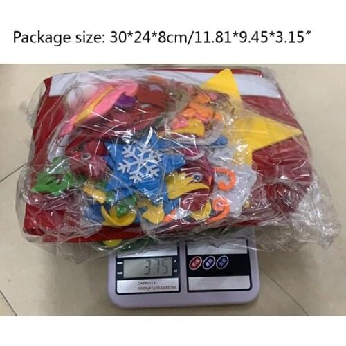 Fake Xmas Tree Kids Gift Toys Party Decor Children DIY Felt Christmas Tree with Ornaments E56C