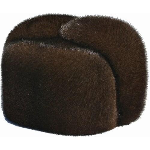 Autumn and winter mink fur casual the elderly mink hat fur hat lei feng hat for man