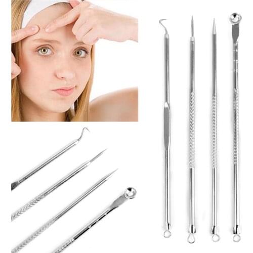 Professional Blackhead Remover Acne Needles Stainless Steel Comedone Blemish Extractor Remove Face Skin Care Beauty Tools Kit