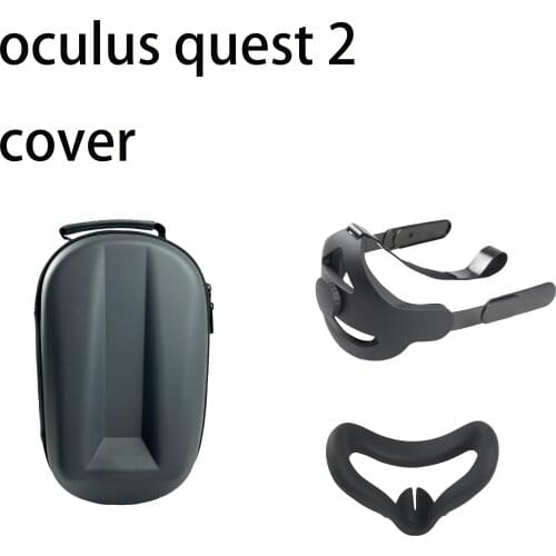 Adjustable, suitable for oculus quest 2 controller VR accessory K6 replacement headband storage box silicone mask (combination)