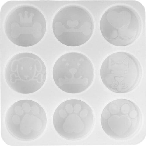Silicone Mold High Quality Resin Animal Dog Paw Handmade Craft Cake Dessert Mousse Baking Soap Mobile Phone Holder Making