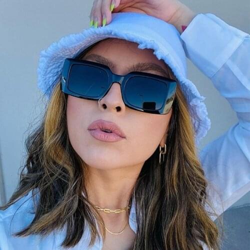 High Quality womens Square Sunglasses Lady Acetate Rectangle Shades Vintage Sun Glasses Female Driving Glasses zonnebril dames
