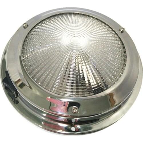 Marine Boat RV Cabinet Interior Roof LED Stainless Steel Cool White Ceiling Light 12V