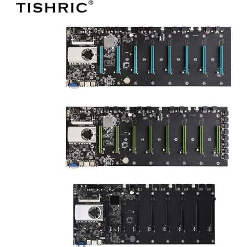 TISHRIC BTC-T37/BTC-S37/BTC-D37 Mining Farm Miner motherboard Mother board 8 GPU PCIE 16X DDR3 Support 1066/1333/1600mhz