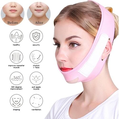 Face Slim V-Line Lift Up Belt Double Chin Face Bandage Strap Neck Slimming Thin Belt Sport Face Anti Wrinkle Face Skin Care Tool