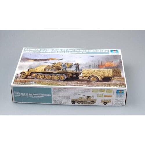 Trumpeter 01526 1/35 3.7cm Flak 37 Sd.Kfz.7/2 Late Version Model Kit