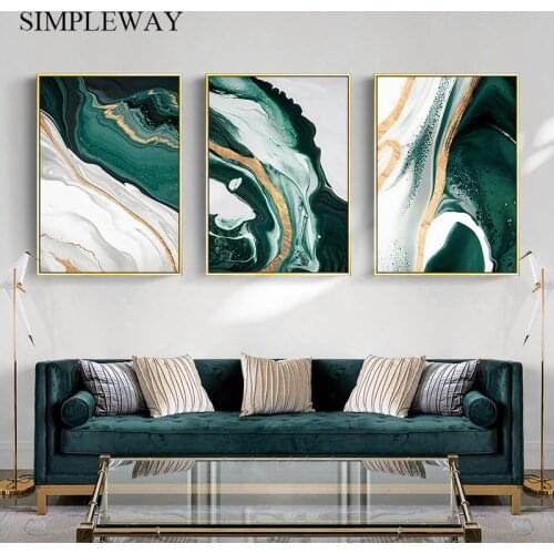 Green Texture Abstract Wall Art Painting Modern Style Canvas Print Minimalist Poster Contemporary Art Home Decoration Picture