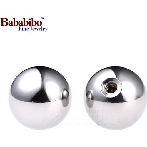 10pcs/lot 3 4 5 6 8mm Surgical Steel Piercing Ball 14/16G Lip Eyebrow Tongue Belly Navel Ring Body Jewelry Piercing Parts