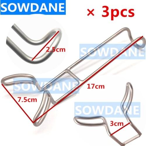 5pcs/10pcs Dental Implant Mouth Gag Retractor Dental Opener Tooth Retractor Dentist Surgical Tool Autoclavable 7.5cm Width