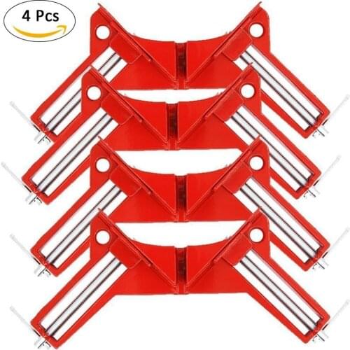 4PCS Right Angle Degree Corner Capacity Clamp DIY Glass Aquarium Quick Fixing Picture Frame Woodworking Photo Frame Clip