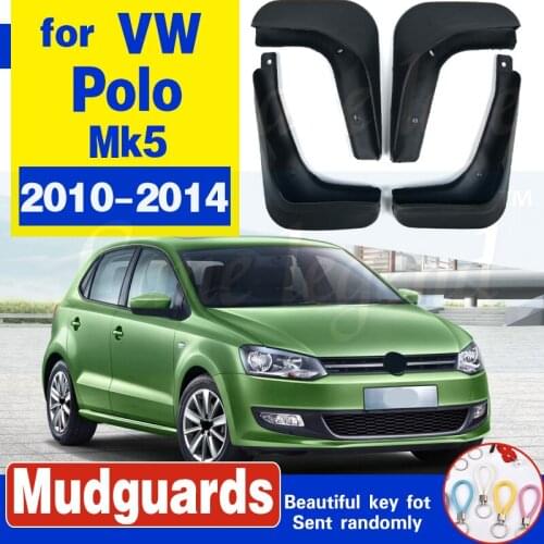 Free Shipping High Quality ABS Plastics Automobile Fender Mudguards Mud Flaps For 2011-2013 Volkswagen VW POLO Hatchback car