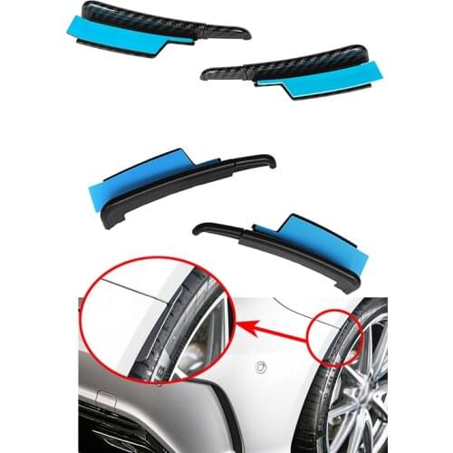 For Benz W176 A160 A180 A200 A250 A45 AMG 2013-2019 Rear Bumper Trim Lip Spoiler Sticker Wheel Eyebrow Fender Canard Splitter