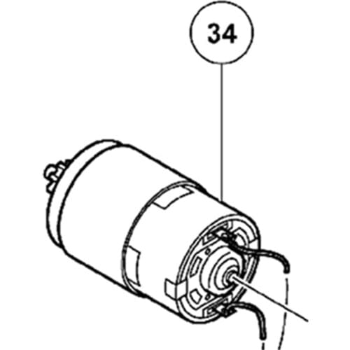Motor 327153 For Hitachi DV18DCL