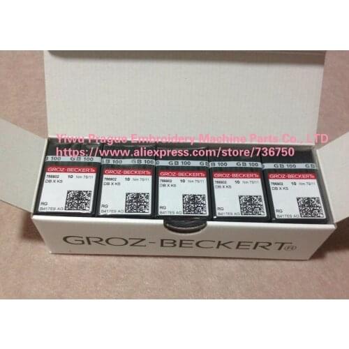 500 needles Genuine Groz Beckert embroidery needle DB X K5 DBxK5 RG Point EF0640G009RG EF0640G010RG EF0640G011RG EF0640G012RG