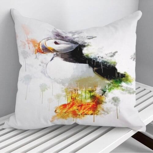 Atlantic Puffin Throw Pillows Cushion Cover On Sofa Home Decor 45*45cm 40*40cm Gift Pillowcase Cojines Dropshipping