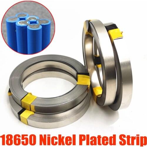 Nickel Strip10m 18650 Li-ion Battery Nickel Sheet Plate Nickel Plated Steel Belt Connector Spot Welding Machine Battery Welder