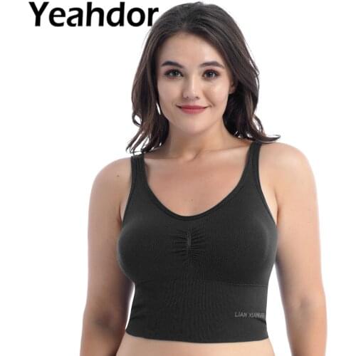 New Women Summer Vest Tops Underwear Sleeveless Pleated Front Removable Pads Open Back Breathable Stretchy Crochet Short Tank