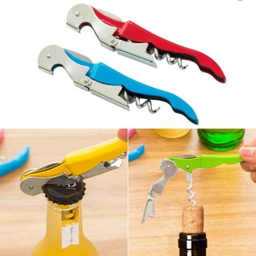 New Creative Bottle Opener Stainless Steel Wine Corkscrew Beer Bottle Can Remover Cutter For Kitchen Tools Bar Accessoires