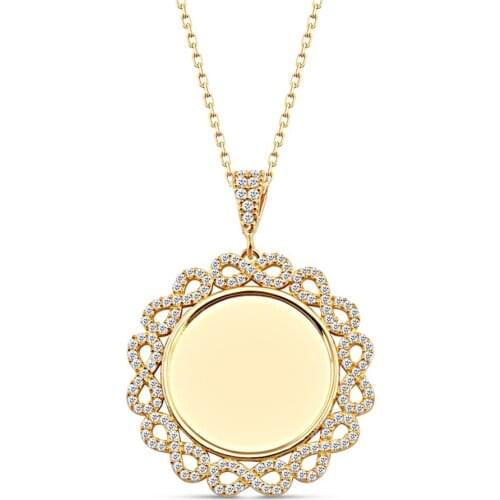 Name Of Post Eternity Silver Plate Necklace DN182