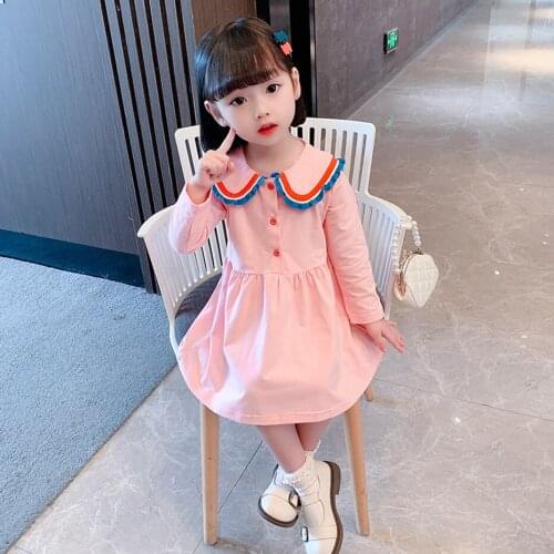 Toddler Girls Dress Long Sleeve Girls' Dresses Spring Autumn Kids Dress Casual Style Costumes For Girls