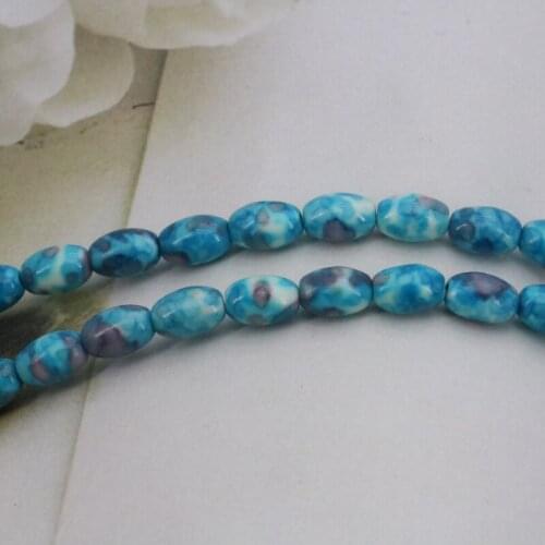 Rice shape Riverstones loose beads 5x8mm DIY 15 inches wholesale jewelry making design gift three colors can be selected