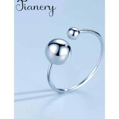 Luxury New Brand Korean Beads Ball Rings For Women Boho Charms Jewelry Female Engagement Ring Lover Valentines Gifts bague