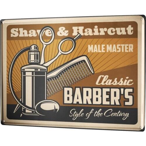 SINCE 2004 Sheet Metal Sign Study Hairdressing Salon Title Professional Title