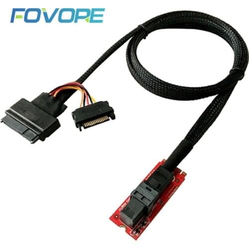 U.2 U2 Kit SFF-8639 NVME PCIe SSD Adapter & Cable for Mainboard Intel SSD 750 p3600 p3700 M.2 SFF-8643