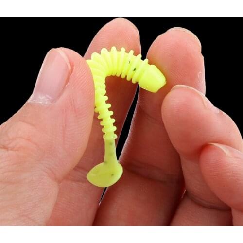 WALK FISH 10Pcs/lot 50mm 0.7g Fishing Lure Soft Worm Shrimp Pike Bass Soft Fishing Baits Soft Lures Shad Carp Silicone Bait