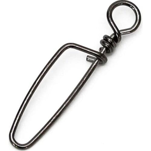 100pcs Fish Hook Connector Rolling High Speed Bearing Swivel Interlock Pin Fishing 10-shape Arc Fast Pull