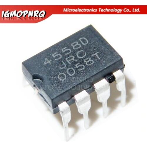 20pcs 4558D NJM4558D 4558D NJM4558 DIP-8 Operational Amplifiers - Op Amps Dual High Gain new original