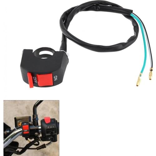 22MM ABS Durable Motorcycle Handlebar Switch Double Flash Switch LED Headlight Switch Controller Switch Hazard Lights Overtaking