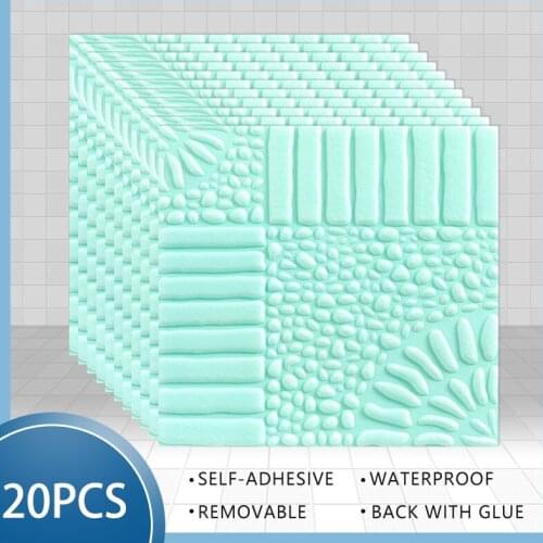 3D Wall Sticker Panels Foam Stone Wallpaper Pattern Living Room Bedroom Kids Bathroom Home Decor Kitchen TV Backgroud Waterproof