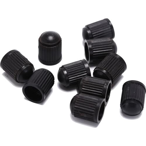 50Pcs/lot Motorcycle Auto Wheel Dust Cover Lid Black Plastic Truck Car Tire Air Wheel Valve Stem Cap Tyre Valve Stem Caps