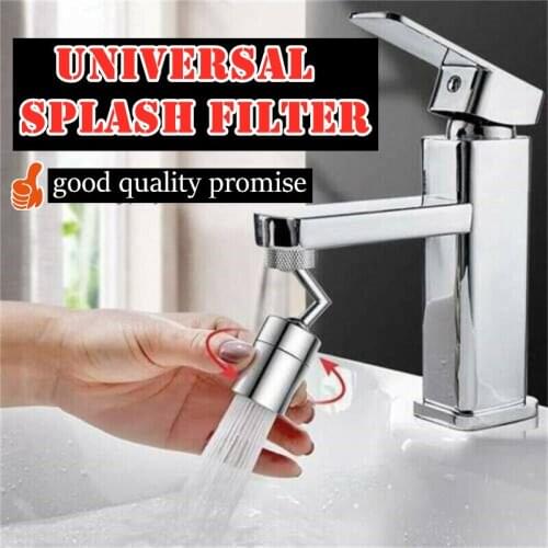 720 Rotatable Universal Splash Filter Faucet Sprayer Head Flexible Faucets Sprayer Bathroom Kitchen Tap Extender Adapter