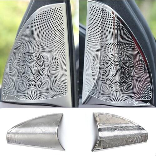 For Mercedes Benz GLC Class X253 auto Accessories Car Styling High Pitch Loudspeaker Cover Audio Speakers Stickers Covers Frame