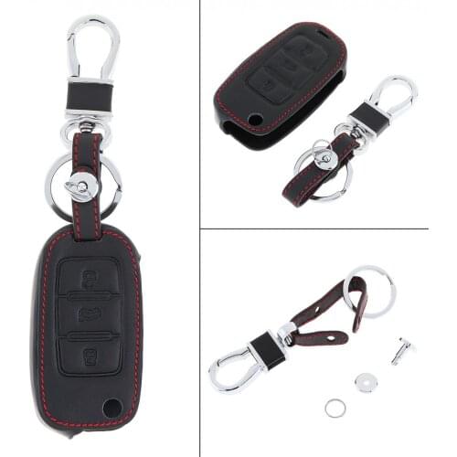 Car Key Cover Protector Holder with Hanging Buckle Fit for Volkswagen VW Jetta MK6 Tiguan Passat Golf 4 5 6 POLO cc bora Skoda