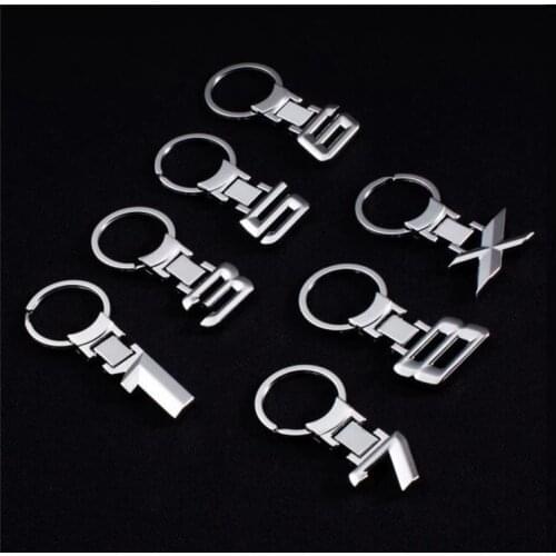 50pcs High quality metal car keychain for bmw 1 3 5 6 7 8 X Tail model emblem key ring e46 e90 e60 e39 e36 f30 f10 f20 car logo