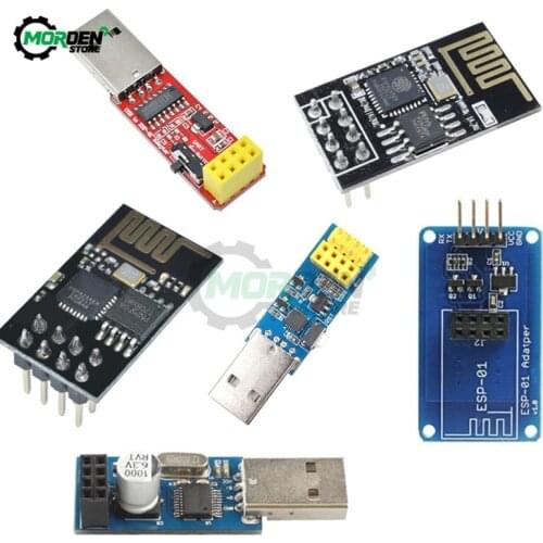 CH340 USB to ESP8266 Serial ESP-01 ESP-01S ESP01 ESP01S Wireless Wifi Development Board Module DS18B20 Sensor