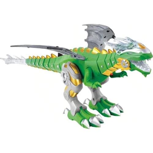 Electric Toy Large Format Walking Spray Dinosaur Robot With Light Sound Mechanical Dinosaurs Model Toy For Kids Children