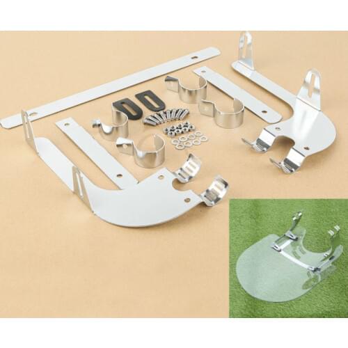 Motorcycle 39mm Windshield Screen Bracket For Harley Dyna Super Wide Glide Low Rider Fat Street Bob Sportster XL883 1200 Custom