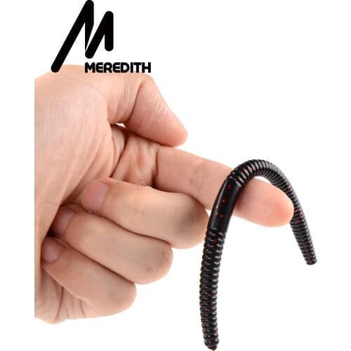 Meredith 5.51" 10pcs Artificial Tube Soft Plastic Baits Silicone Jerkbait Freshwater Fishing Lures Bass Worm Free shipping