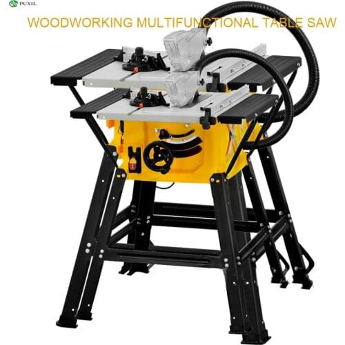 8 Inch Multifunction Dust Free Woodworking Electric Table Saw Cutter Home Decoration Floor Aluminum PVC Cutting Tools