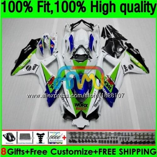 OEM For SUZUKI GSXR 600 750 CC GSX R600 GSXR600 08 09 10 38BS.17 GSX-R600 GSXR-750 K8 GSXR750 2008 2009 2010 Fairing Blue green