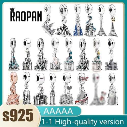 RAOPAN pendant beads are suitable for making the original small house pumpkin car silver 925 bracelet jewelry