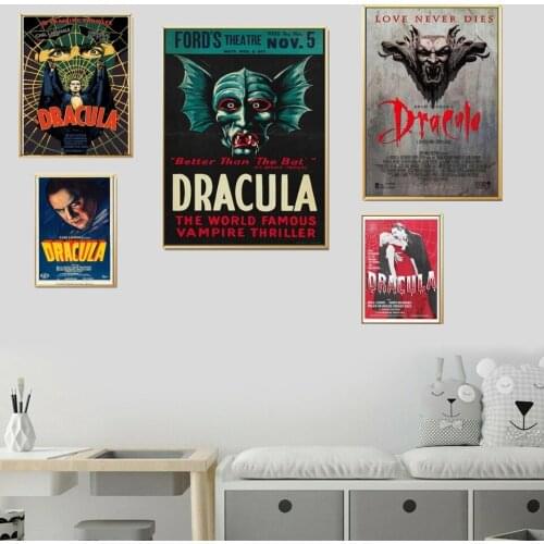 Poster Painting High-end Canvas Classic Horror Movie Vampire Popular Art Wall Nordic Living Room Home Decoration