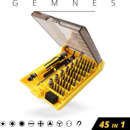 Precision 45 In 1 Electron Torx Mini Magnetic Laptop Screwdriver Tool Set Hand Tools Kit Opening Repair Phone Laptop Tools