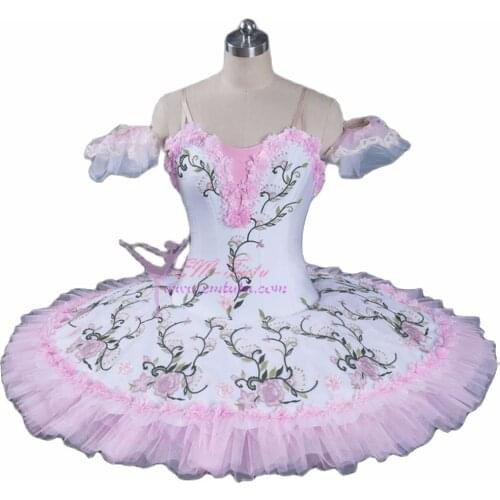 Adult Professional Ballet Tutus Pink White Competition Classical Ballet Tutu Women Custom Performance Platter Ballet Tutu Dress